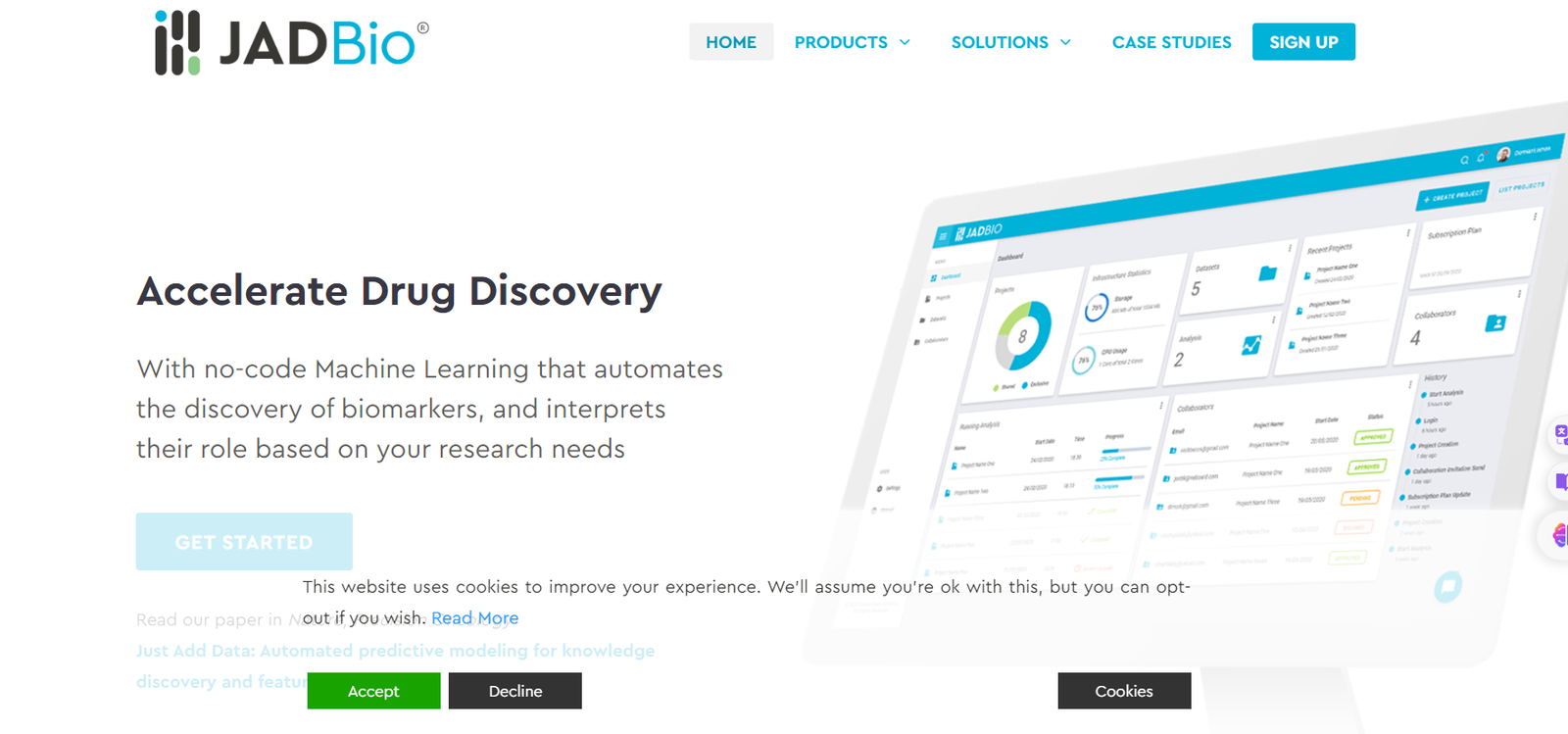 JADBio (Just Another Data Bioinformatics)